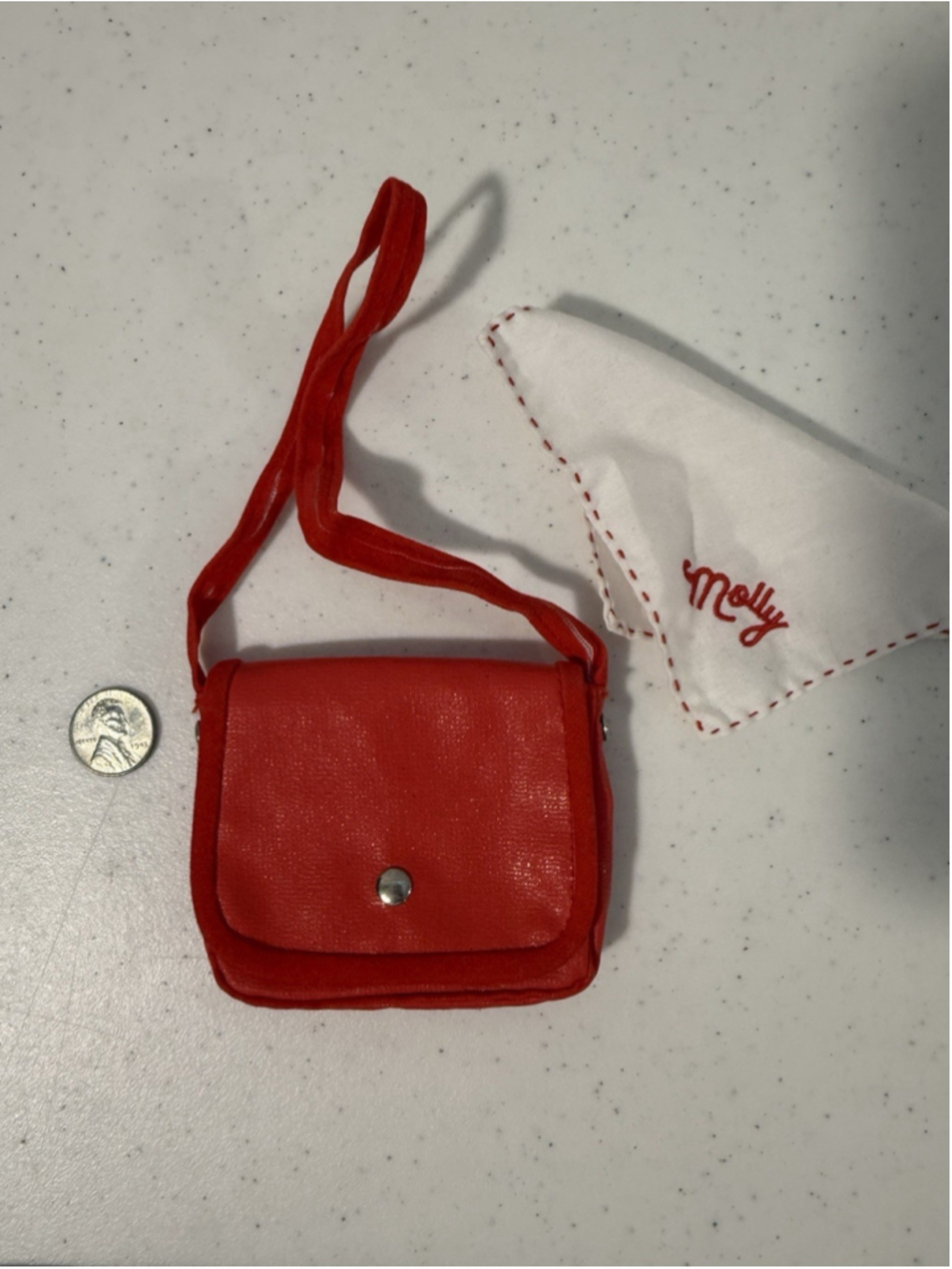 Pleasant Company MOLLY MEET ACCESSORIES Purse Penny Vintage American Girl Doll